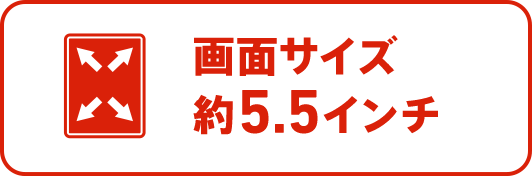 画面サイズ5.5インチ
